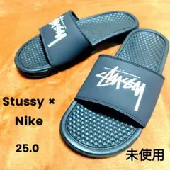 未使用　STUSSY ステューシー ナイキ　べナッシ サンダル　25.0㎝