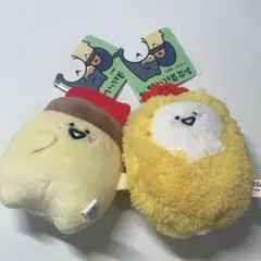 お文具といっしょ エビフライ＆ソースになりきりぬいぐるみ　２種セット