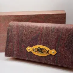 希少・良品⭐️ETRO エトロ　長財布　ロングウォレット　ペガソ　ペイズリー柄のサムネイル