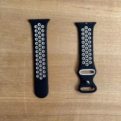 Apple Watch シリコンバンド 黒白