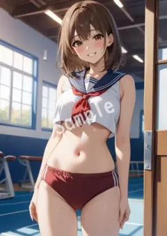 アニメファンアート JK グラビア A4 ポスター イラスト ★00159012