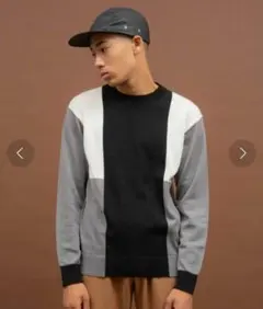 UNITED TOKYO ブロッキングニット