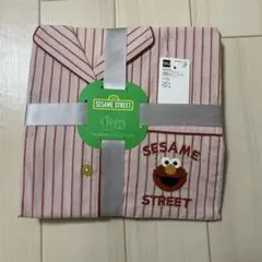 【新品】GU セサミストリート エルモ ストライプ パジャマ S レッド