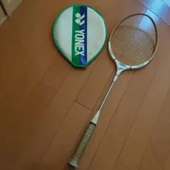 バドミントンラケット　YONEX　木製　ビンテージ　レア　B-3000　カバー付