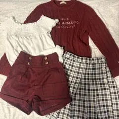 150-160cm小学生女子服4点セット（レピピアルマリオ3点、ピンクラテ1点）