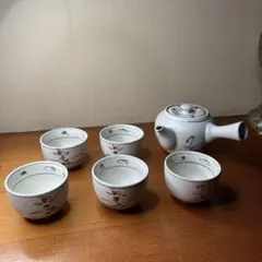 値下げたち吉 湯呑みセット 安南写茶器