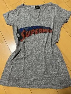 D&G半袖VネックTシャツ グレー
