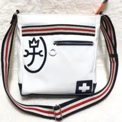 良品✨カステルバジャック ショルダーバッグ パンセ ホワイト トリコロールのサムネイル