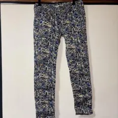 &N 5 アンドエヌ 花柄 フラワーストレッチスキニーパンツ