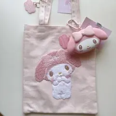 新品　マイメロディ　ミニトートバッグ&シリコーンポーチ