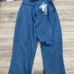 ダークブルー スラックス テクスチャー仕上げ