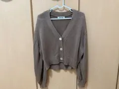 【snidel】ブラウンラメカーディガン