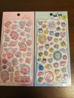 プチドロステッカー　カービー　たまごっち２枚セット