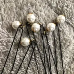 パールヘアピン 6本セット