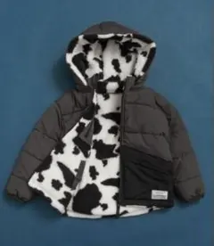 中綿ボアリバーシブルブルゾン黒130 120ジャンパーブリーズ