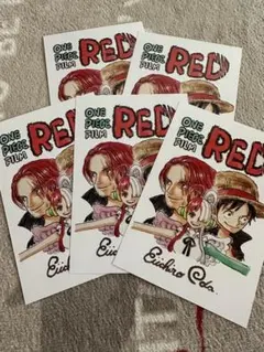 ワンピース フィルムレッド ビジュアルカード　ウタ　シャンクス　ルフィ　5枚