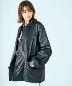 PENNEY'S TOWNCRAFT ブラックシープレザージャケット M