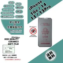 iPhone 16e /14/13/13Pro 非光沢覗き見防止フィルムb