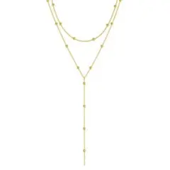 ゴールド 3連ネックレス ボールモチーフ