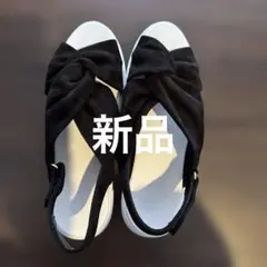 新品　ブラック スポーツサンダル Ambのサムネイル