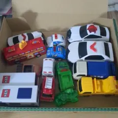 ミニカーセット 15台 パトカー 消防車