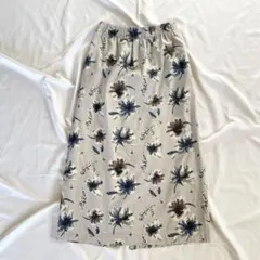 URBAN RESEARCH DOORS 花柄スカート ベージュ系