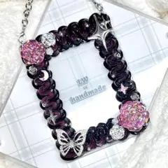 W660 ホイップデコ　硬質トレカケース 黒 赤 ピンク ワインレッド 蝶々