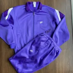 90s 銀タグ　NIKE/ナイキ　ジャージ/トラックジャケット　パープル/紫