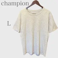 チャンピオン　クルーネックTシャツ　半袖　グレー　L シンプル　無地
