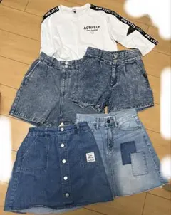 ピンクラテ　ラブトキ　ショートパンツ　スカート パンツイン　150 セット