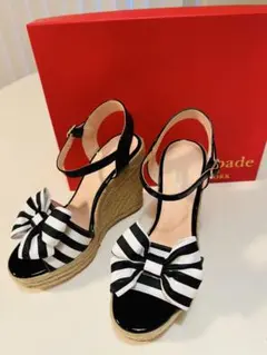 新品未使用★kate spade NEW YORK リボンウェッジソールサンダルのサムネイル