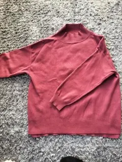 【GLOBAL WORK】レディース長袖ニット／size:M／濃いめピンク