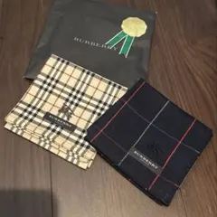 新品　BURBERRY バーバリー　チェック柄ハンカチ　2枚セット