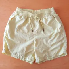GU ハーフパンツ 黄緑 110cm