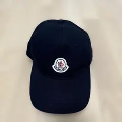 Moncler モンクレール ベルベット ベロア キャップ 帽子 ネイビー
