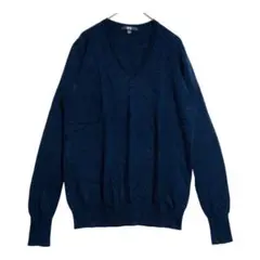 UNIQLO レディース エクストラファインメリノ Vネックセーター（長袖）L