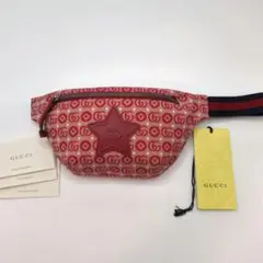 GUCCI スター付きボディバッグ ネイビー/レッド GG - メルカリ