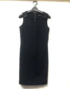 【COMME CA ISM】ネイビーノースリーブワンピース（膝丈）Mサイズ　紺色