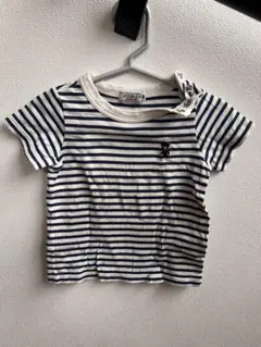 ミキハウスDOUBLE.B Tシャツ 80cmボーダーTシャツ