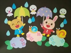 壁面飾り 梅雨 4月5月6月のサムネイル