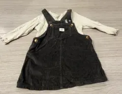 H&M グレー コーデュロイ ワンピース セット　74