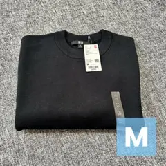 新品タグ付 ユニクロ M ウォッシャブルミラノリブセーター 半袖