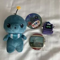 烈*火様 在庫処分 教育番組 タマ ミニぬいぐるみ 缶バッジ はかせ