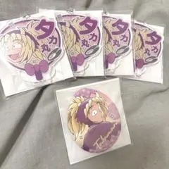 忍たま乱太郎 デコうちわキーチェーン エッグ缶バッジ　斉藤タカ丸