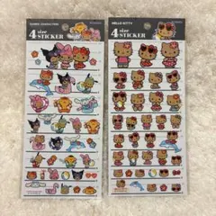 サンリオ キャラクターズ ハローキティ 4サイズ ステッカー 日焼け