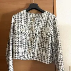 【NICE CLAUP】ツイードジャケットのサムネイル