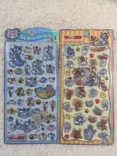 最安値❗️正規品　トムとジェリー　うるちゅるポップシール　プチドロップステッカー