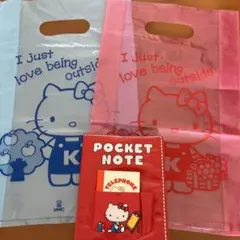 キティちゃんノートとランチバックのセット