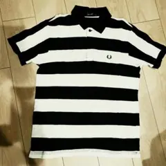 FRED PERRY ストライプ ポロシャツ Mのサムネイル