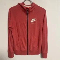 Nike フルジップカットパーカー 赤 L